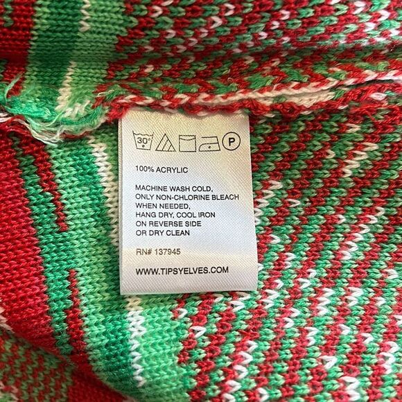 Tipsy Elves Unicorn Christmas Sweater Cardigan Medium - Picture 6 of 8